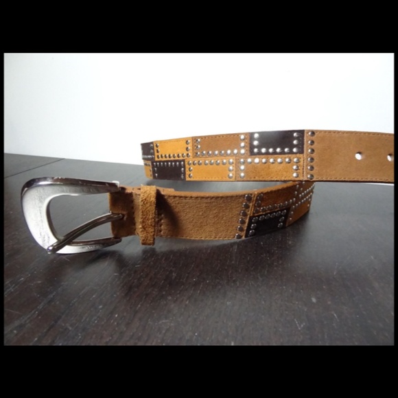 Michael Kors Suede Leather Studded Patchwork Belt - Small main image 6